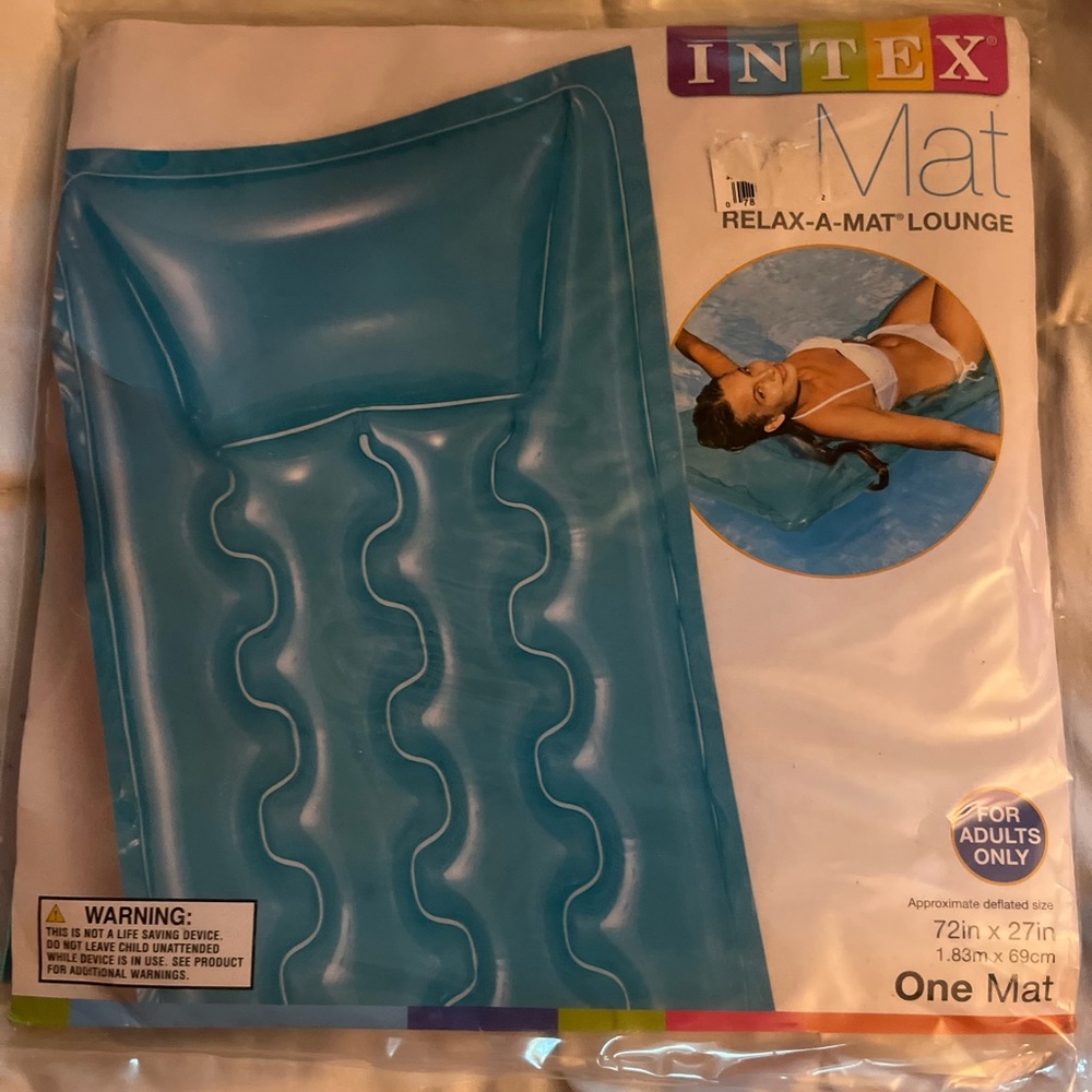Intex Blue Relax-A-Mat Inflatable Lounge